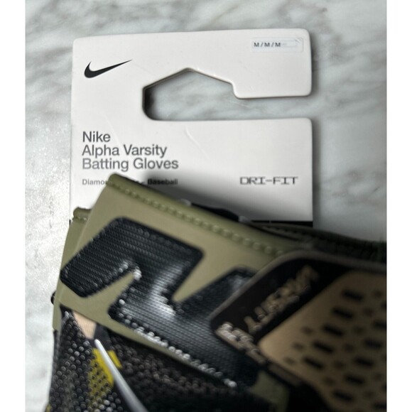 Nike Alpha Varsity Batting Gloves Adult Medium Arm Forces Day Camo/Brown NEW - Picture 3 of 5
